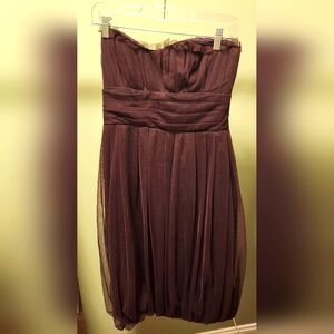 Vera Wang Purple Strapless Dress